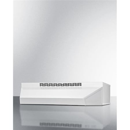 Summit Appliance Summit Appliance ADAH1618W 18 in. Wide ADA Compliant Convertible Range Hood for Ducted or Ductless use in White with Remote Wall Switch ADAH1618W